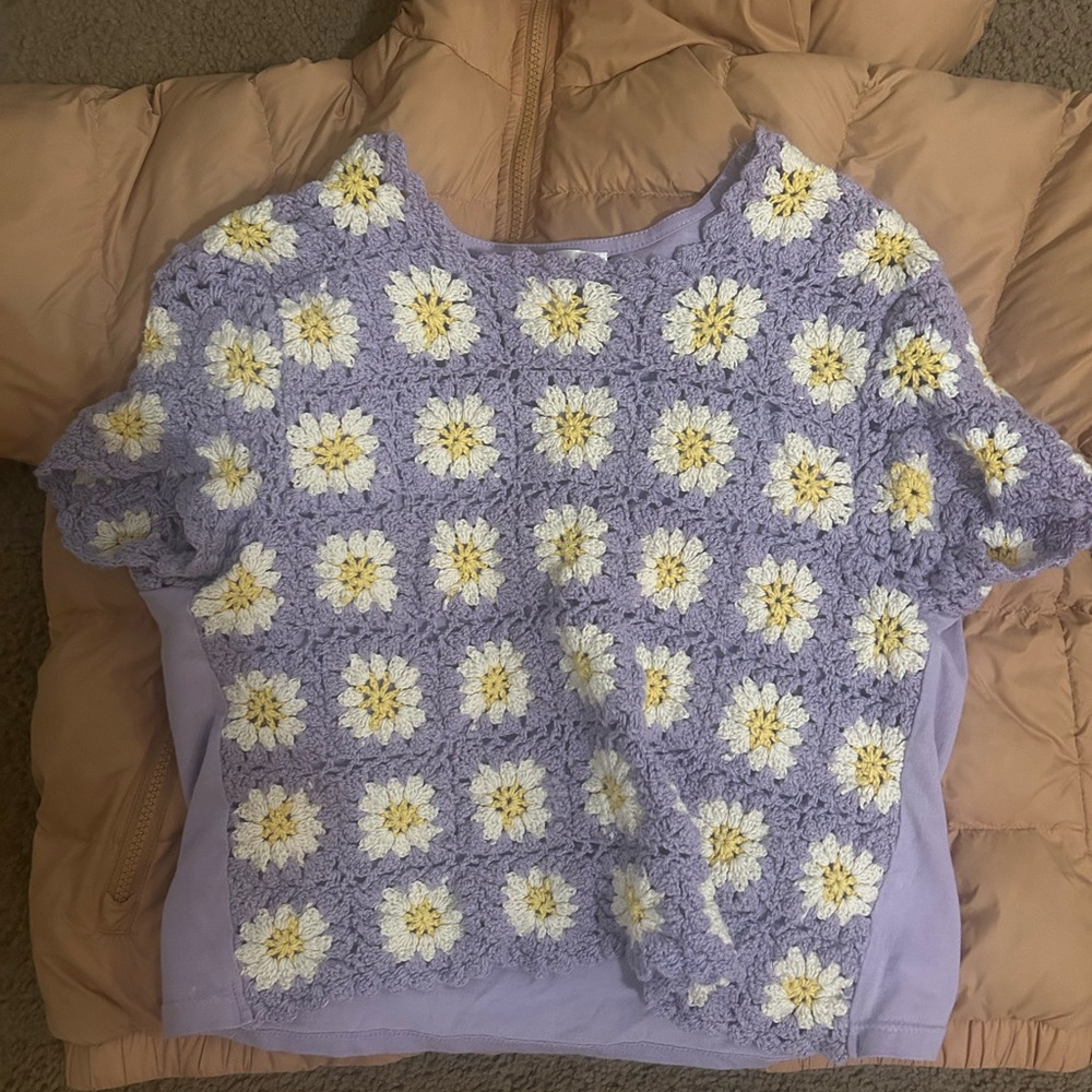 Floral Crochet Women's Top